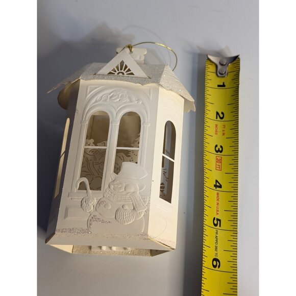 VTG Hallmark Keepsake Ornament A Visit From Santa White Lantern Dsgn Christmas - Picture 5 of 5